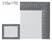 Krbová mřížka exkluzívní  VENUS grafitová 110x170
