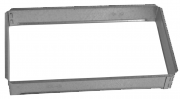 Vložka ZADNÍ RÁMEČEK - zazdívací rámeček 150x280 pro krbovou mřížku 170x300  mm