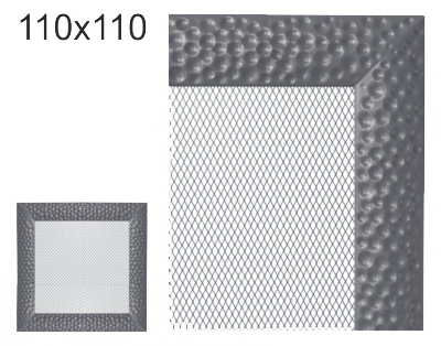 Krbová mřížka exkluzívní Kratki  VENUS grafitová 110x110