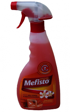 Čistič krbových skel profikrby 500 ml – gelový - oranžový - MEFISTO