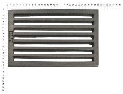 Litinový rošt pro kamna a krby Termopen rošt obdélníkový-plochý R7x11 rozměry 184x290 mm tloušťka 15 mm
