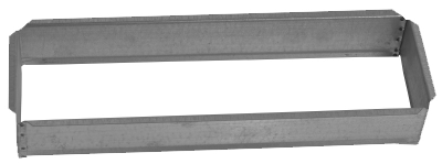 Vložka ZADNÍ RÁMEČEK - zazdívací rámeček Kratki 90x300 pro krbovou mřížku 110x320  mm
