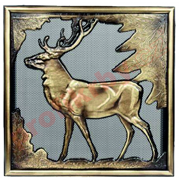 Krbová mřížka Kratki rustikální s motivem jelena