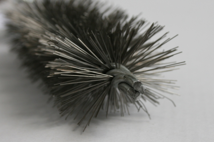 Kartáč kominický se závitem pro kominické tyče a nástavce - závit M12 Termopen - Kartáč ocelový čistící hranatý 30x40