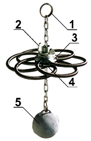 Kominický strojek stavitelný Termopen - provlékací průměr 130 až 230 mm, se závažím 1kg