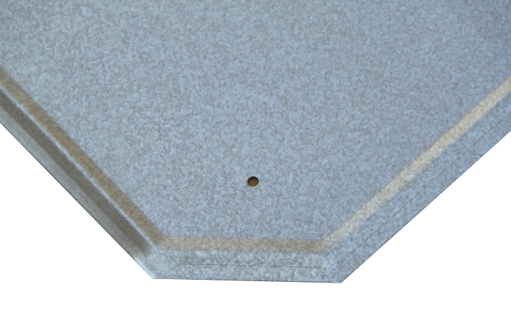 Plech pod kamna EUROMETALGROUP - Plech pod kamna 50x65cm - Pozinkovaný