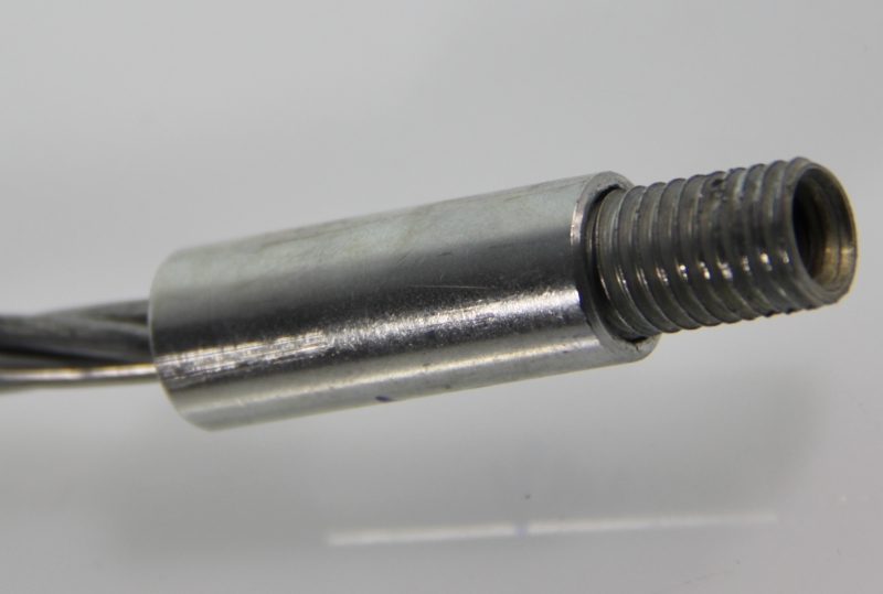 Ocelový kominický nástavec pro štětku a nebo kartáč Termopen - délka 7 metrů závit M8 a M12 - ocelové stáčené lano