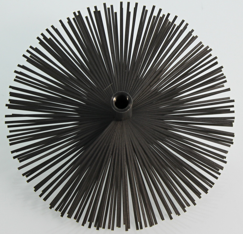 Kominický kartáč ocelový Termopen - Kartáč komínový nerezový - štosákový, z nerez pásků, průměr 180, závit M 12