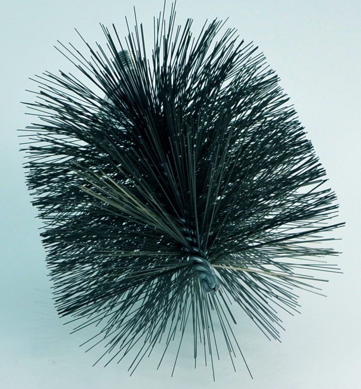 Kartáč kominický se závitem pro kominické tyče a nástavce - závit M12 Termopen - Kartáč ocelový čistící kulatý Ø 130