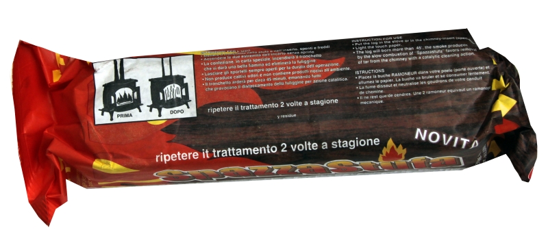 Čistič komínů - čistící poleno pro kamna - 0,6 kg Profikrby - čistící poleno pro kamna - 0,6 kg - komínová chemie