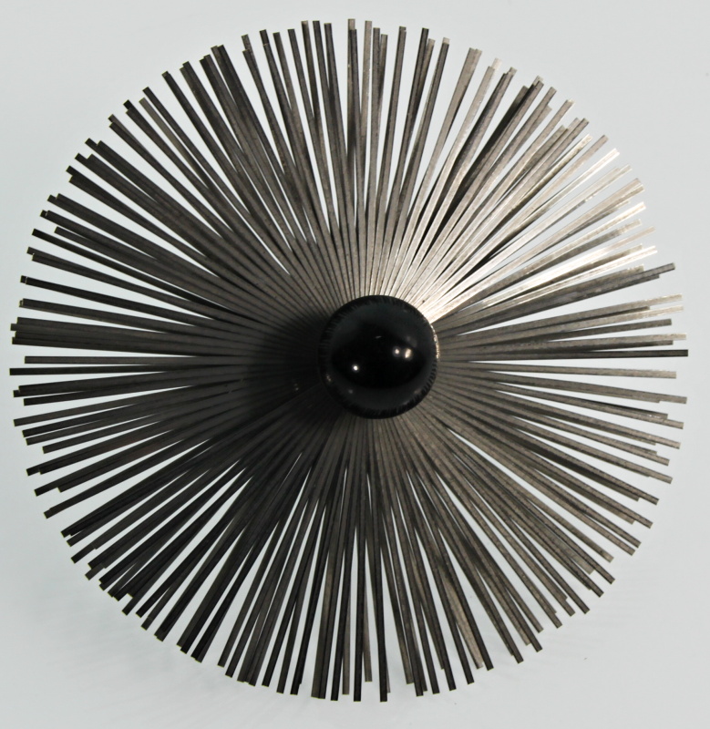 Kominický kartáč ocelový Termopen - Kartáč komínový nerezový - štosákový, z nerez pásků, průměr 180, závit M 12