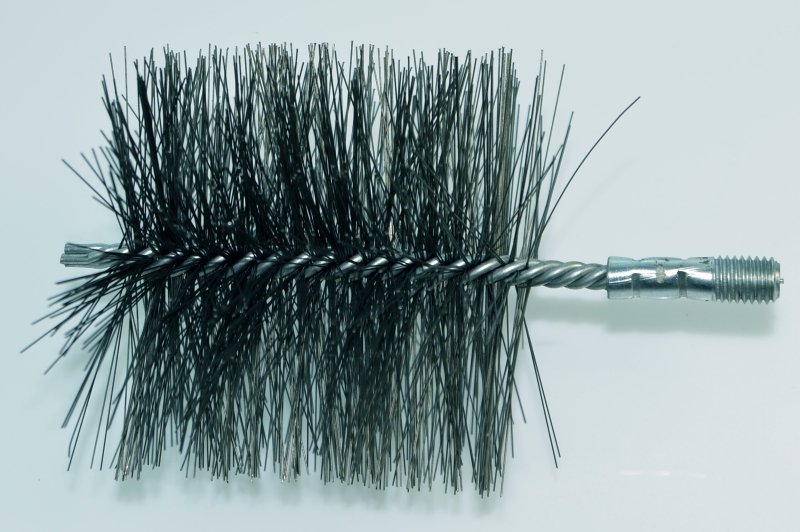 Kartáč kominický se závitem pro kominické tyče a nástavce - závit M12 Termopen - Kartáč ocelový čistící kulatý Ø 100