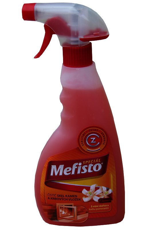 Čistič krbových skel profikrby - 500 ml – gelový - oranžový - MEFISTO
