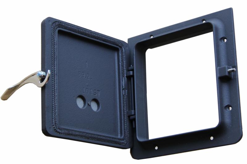 Náhradní díl pro krbová kamna servis THORMA Filakovo - Profikrby s.r.o. Blansko - Přikládací dveře pro kamna Petry, KERPEN, hladká s kličkou - náhradní díl