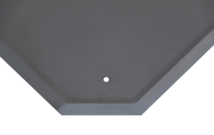 Plech pod kamna V.A.P.K - Plech pod kamna 100x65cm - černý lak