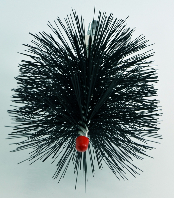 Kartáč kominický se závitem pro kominické tyče a nástavce - závit M12 Termopen - Kartáč ocelový čistící kulatý Ø 120