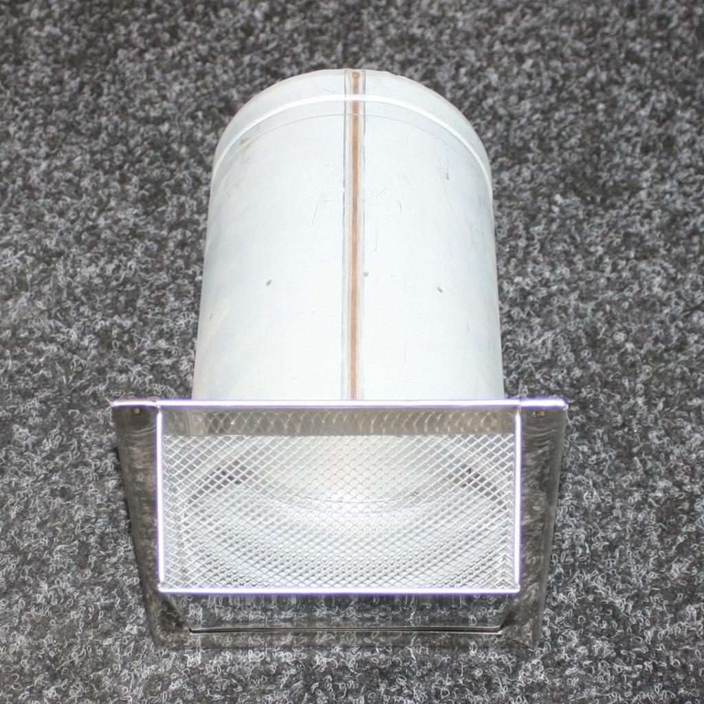 Fasádní krytka WENTOR - pro kruhové zaústění průměr 125 chromová