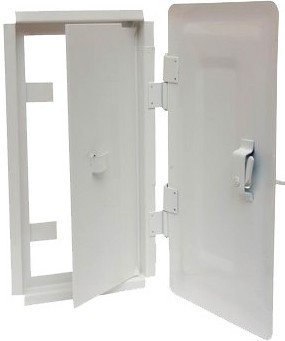 Komínová dvířka Profikrby - bílá - prášková barva KOMAXIT , pro zděné komíny