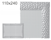 Krbová mřížka exkluzívní  VENUS niklovaná 110x240
