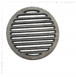 Litinový rošt pro kamna a krby rošt kruhový-kulatý D8 průměr 210 mm tloušťka 15 mm
