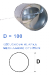 WENTOR klapka vzduchová KLA 100 - ovládání mechanické