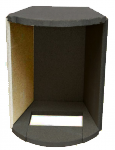 Náhradní díl pro kulatá krbová kamna THORMA ANDORRA, CADIZ, DELIA, - levá boční stěna topeniště