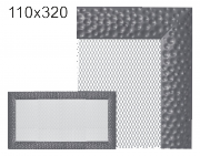 Krbová mřížka exkluzívní  VENUS grafitová 110x320