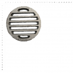 Litinový rošt pro kamna a krby rošt kruhový-kulatý D5,5 průměr 145 mm tloušťka 15 mm