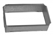 Vložka ZADNÍ RÁMEČEK - zazdívací rámeček 90x150 pro krbovou mřížku 110x170  mm