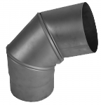 Ricom gas Kouřovod 150 šedý Koleno stavitelné 0-90° - průměr 150 mm - tl.1,5