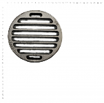 Termopen Litinový rošt pro kamna a krby rošt kruhový-kulatý D6 průměr 158 mm tloušťka 15 mm