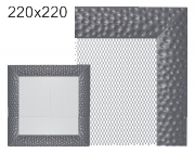 Krbová mřížka exkluzívní  VENUS grafitová 220x220