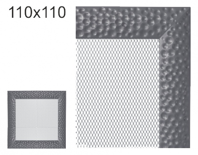 Krbová mřížka exkluzívní Kratki VENUS grafitová 110x110