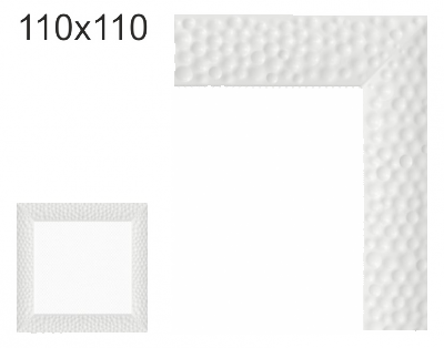 Krbová mřížka exkluzívní Kratki VENUS bílá 110x110