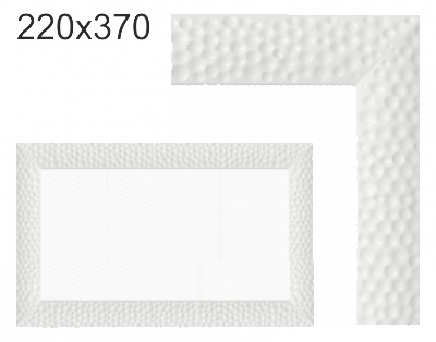 Krbová mřížka exkluzívní Kratki VENUS bílá 220x370