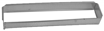 Vložka ZADNÍ RÁMEČEK - zazdívací rámeček Kratki 90x400 pro krbovou mřížku 110x420  mm