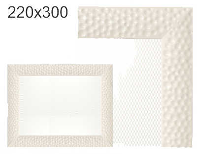 Krbová mřížka exkluzívní Kratki VENUS krémová 220x300