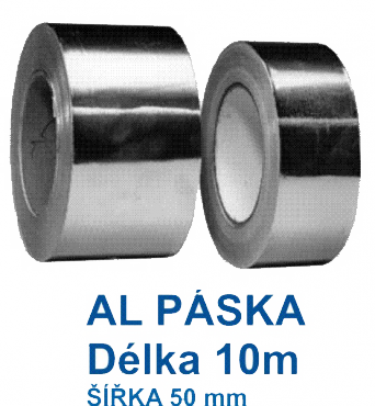 samolepící páska hliníková Multi-VAC ALU050-010 - šířka 50, délka 10m