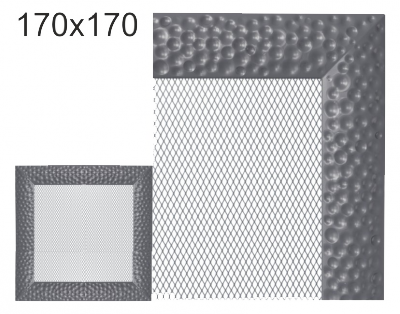 Krbová mřížka exkluzívní Kratki VENUS grafitová 170x170