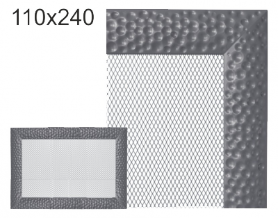 Krbová mřížka exkluzívní Kratki VENUS grafitová 110x240