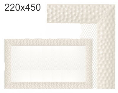Krbová mřížka exkluzívní Kratki VENUS krémová 220x450