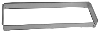Vložka ZADNÍ RÁMEČEK - zazdívací rámeček Kratki 150x470 pro krbovou mřížku 170x480  mm
