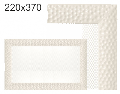 Krbová mřížka exkluzívní Kratki  VENUS krémová 220x370
