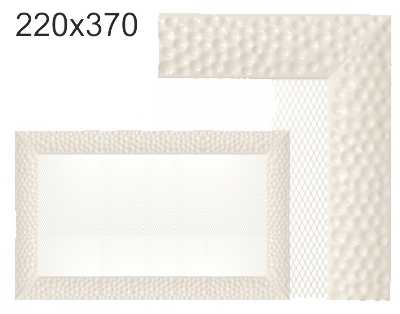 Krbová mřížka exkluzívní Kratki VENUS krémová 220x370