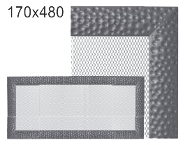 Krbová mřížka exkluzívní Kratki VENUS grafitová 170x480