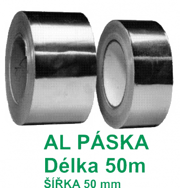 Samolepící páska hliníková Multi-VAC ALU050-050 - šířka 50, délka 50m