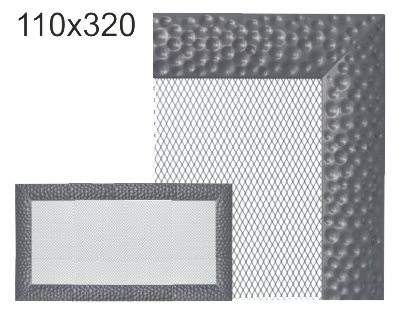 Krbová mřížka exkluzívní Kratki VENUS grafitová 110x320