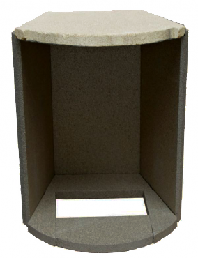 Náhradní díl pro kulatá krbová kamna THORMA servis THORMA Filakovo - Profikrby s.r.o. Blansko ANDORRA, CADIZ, DELIA deflektor - vermiculit strop (310x370x25 mm)