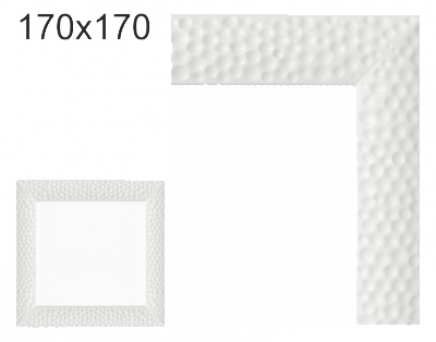 Krbová mřížka exkluzívní Kratki VENUS bílá 170x170