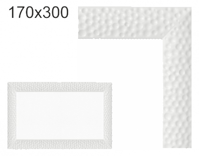 Krbová mřížka exkluzívní Kratki VENUS bílá 170x300